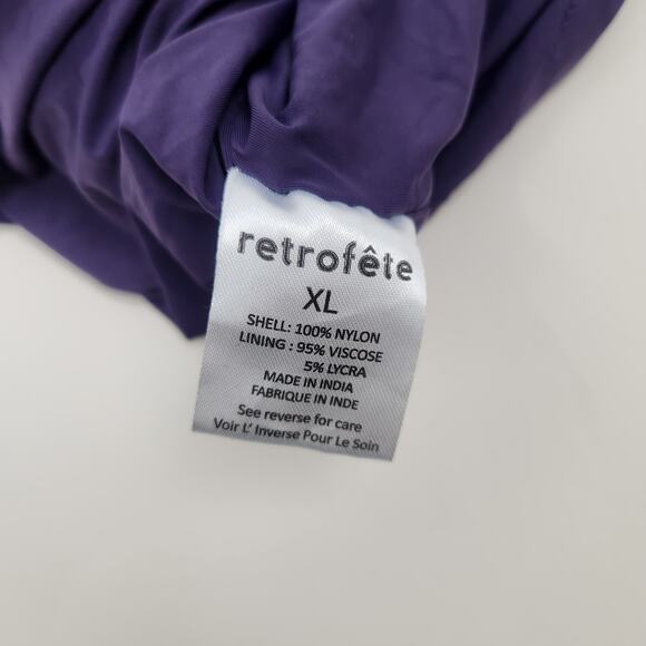 Retrofete Berline Sequin Mini Dress Purple Size XL Open Back NWT - Picture 10 of 11
